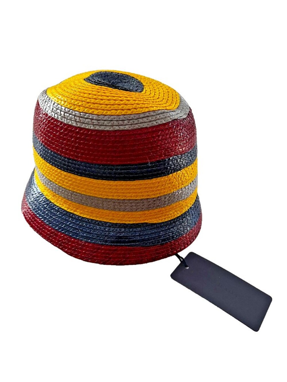 Prada Multi Stripe Cloche Hat ( S )